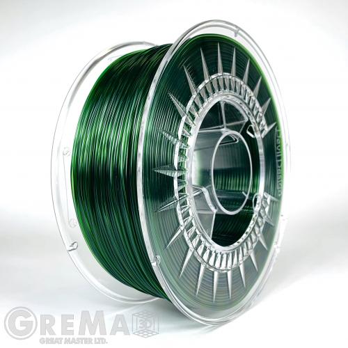 PET - G Devil Design PET-G filament 1.75 mm, 1 kg (2.0 lbs) - green transparent